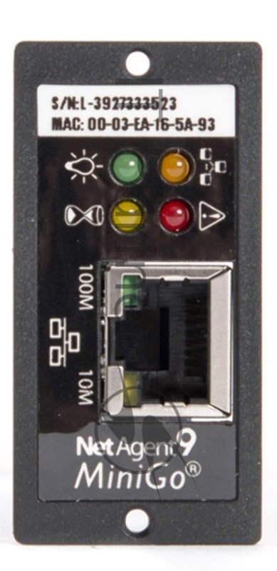 Модуль-SNMP DL 801 SKAT UPS-1000 RACK/3000 RACK Мониторинг и упр-е по Ethernet SNMP module DL 801 SKAT UPS-1000 RACK / 3000 RACK Monitoring and control via Ethernet