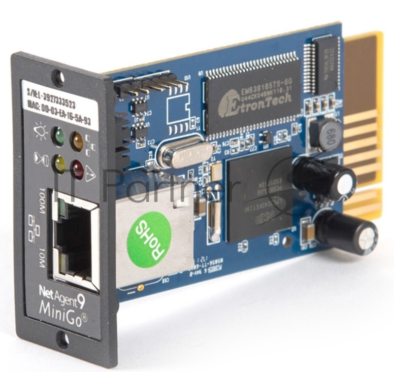 Модуль-SNMP DL 801 SKAT UPS-1000 RACK/3000 RACK Мониторинг и упр-е по Ethernet SNMP module DL 801 SKAT UPS-1000 RACK / 3000 RACK Monitoring and control via Ethernet