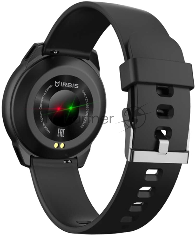 Смарт-часы IRBIS Орион 1.3IPS full touch round display, HRS3301, 200mAh, plastic, heart rate, call message, pedoment, sleep monitor