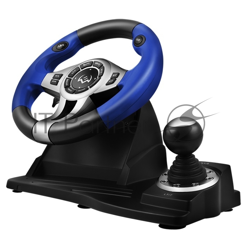 Sven GC-W600 Руль чёрный (виброотдача, педали, джойстик, 12 кн., USB)