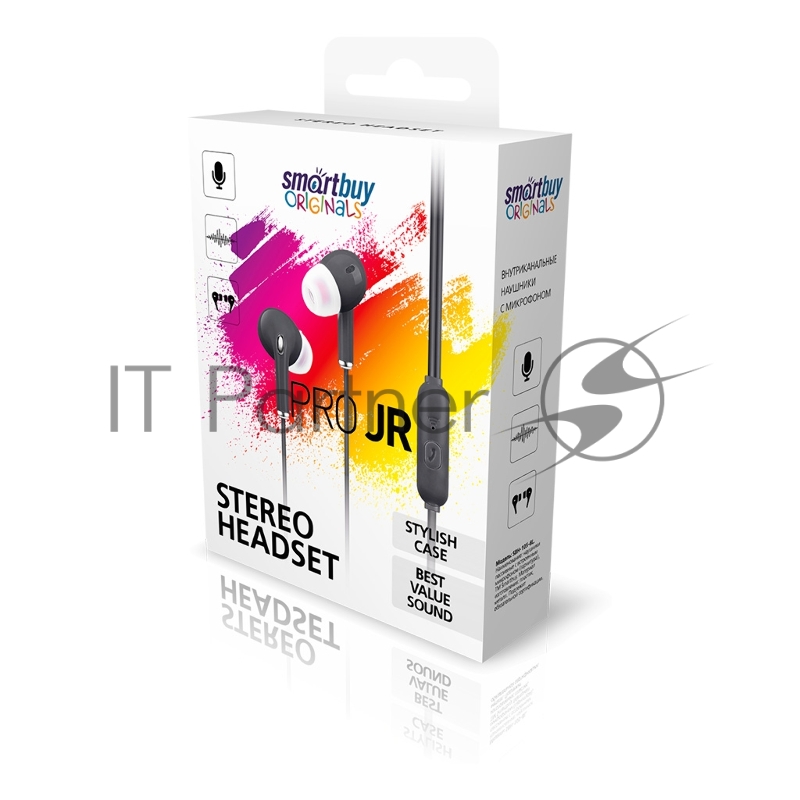 Внутриканальная гарнитура Smartbuy Pro JR, черная (SBH-105-BL)/50