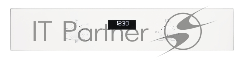 Электрический духовой шкаф Electrolux с кольцевым нагревательным элементом SurroundCook, основной цвет - белый, утапливаемые переключатели, таймер отключения, отложенный старт, будильник, хромированные направляющие из нержавеющей стали, телескопическ