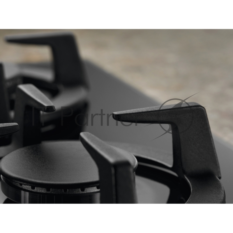 Газовая варочная поверхность, газ на стекле, 4 индивидуальных чугунных держателя, газконтроль варочной поверхности, интегрированный автоподжиг варочной поверхности