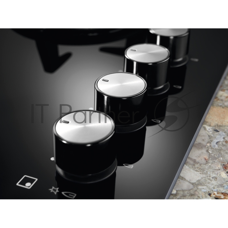 Газовая варочная поверхность, газ на стекле, 4 индивидуальных чугунных держателя, газконтроль варочной поверхности, интегрированный автоподжиг варочной поверхности