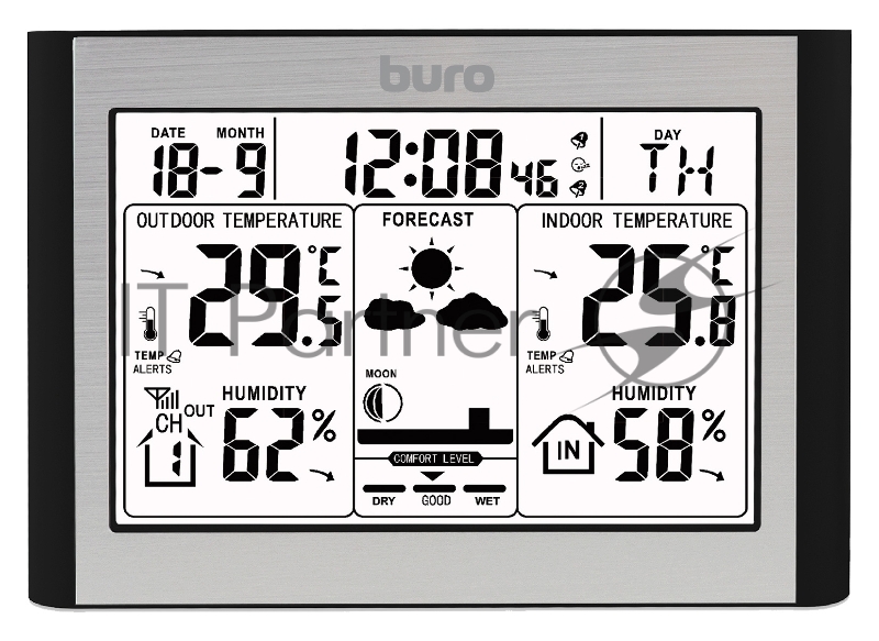Погодная станция Buro BU-WSH114-LIGHT серебристый