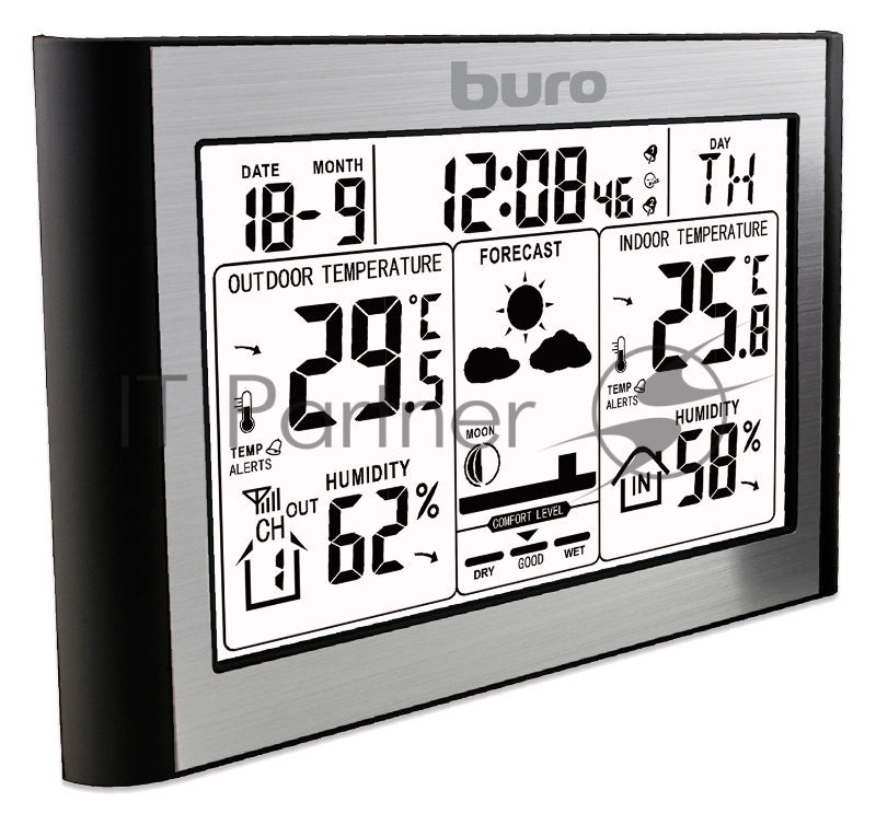 Погодная станция Buro BU-WSH114-LIGHT серебристый