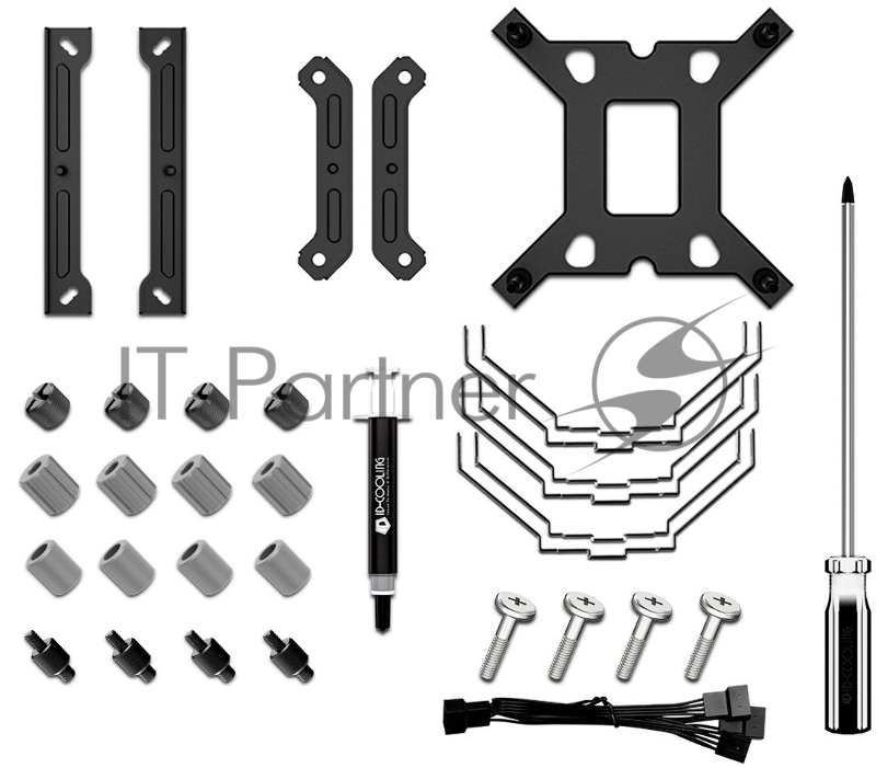 Кулер ID-COOLING SE-207-XT ADVANCED LGA20XX/1700/1200/115X/AM4 (8шт/кор, TDP 280W, PWM, черный, 7 тепл.трубок + медная база, 2 x FAN 120mm) RET