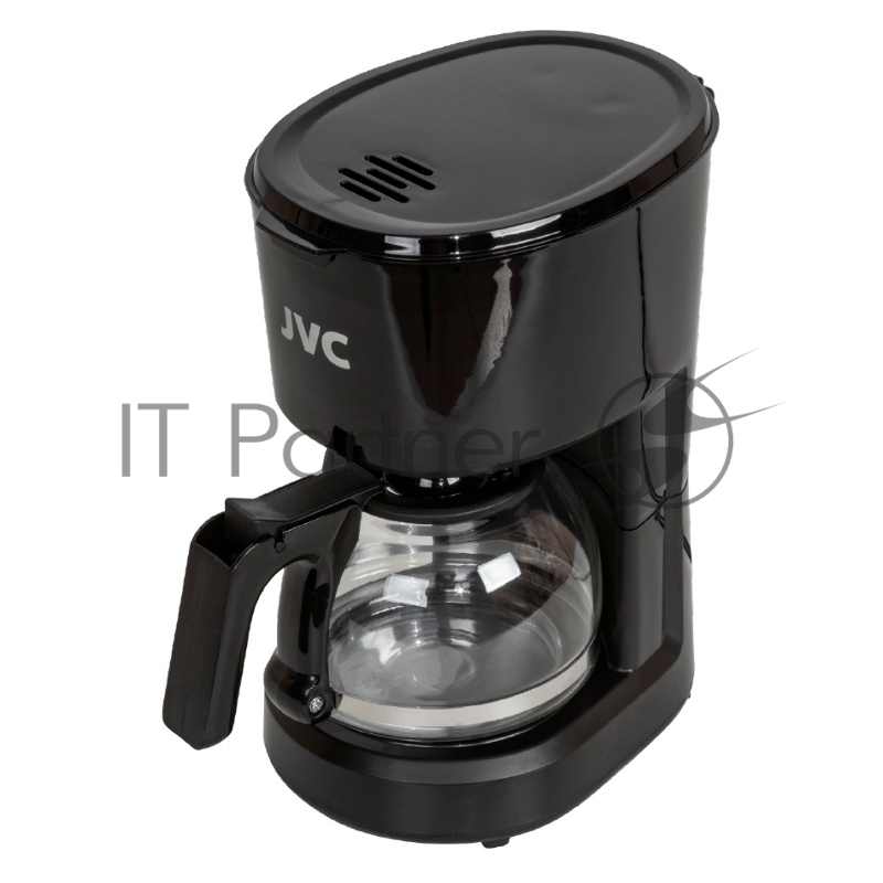 Кофеварка капельного типа, максимальная мощность 600 Вт, объем резервуара для воды 600 мл, стеклянная колба, индикатор уровня воды, съемный моющийся фильтр, противокапельная система, функция поддержания температуры, мерная ложка в комплекте, цвет: че