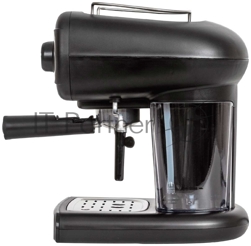 Кофеварка рожкового типа, максимальная мощность 850 Вт, давление помпы 15 бар, съемный контейнер для воды 1,2 литра, одновременное приготовление 2-х чашек кофе, съемный отсек для капель, индикатор заполнения отсека для капель, функция капучинатора, р