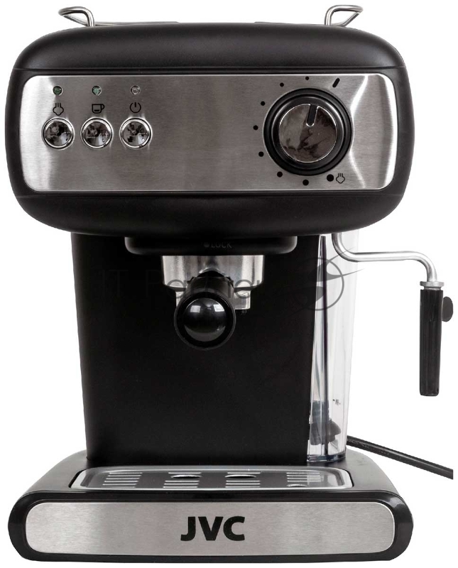 Кофеварка рожкового типа, максимальная мощность 850 Вт, давление помпы 15 бар, съемный контейнер для воды 1,2 литра, одновременное приготовление 2-х чашек кофе, съемный отсек для капель, индикатор заполнения отсека для капель, функция капучинатора, р