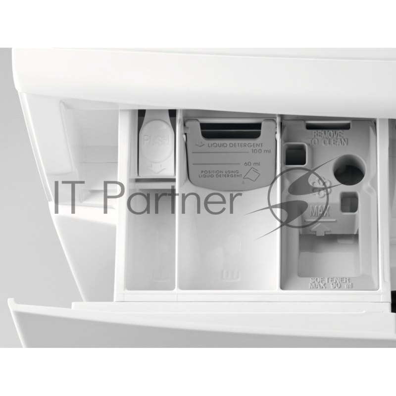 Стиральная машина Electrolux, фронтальная загрузка, 8 кг, отжим 1200 об/мин, классы A-50%/A/B, глубина 60 см, средний ЖК дисплей, фаза обработки паром