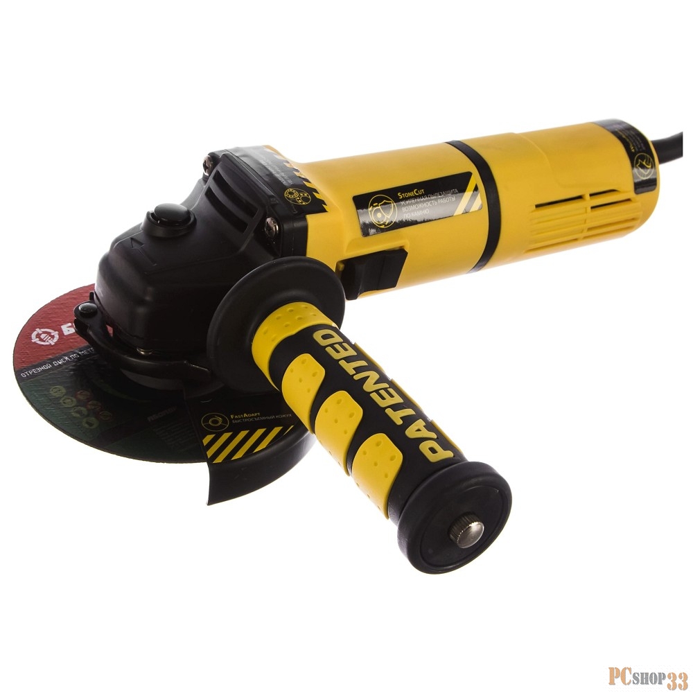 Машина углошлифовальная HAG11125 125 мм,1100Вт,11000об/мин, быст.кожух,4м рез.кабель,Hanskonner