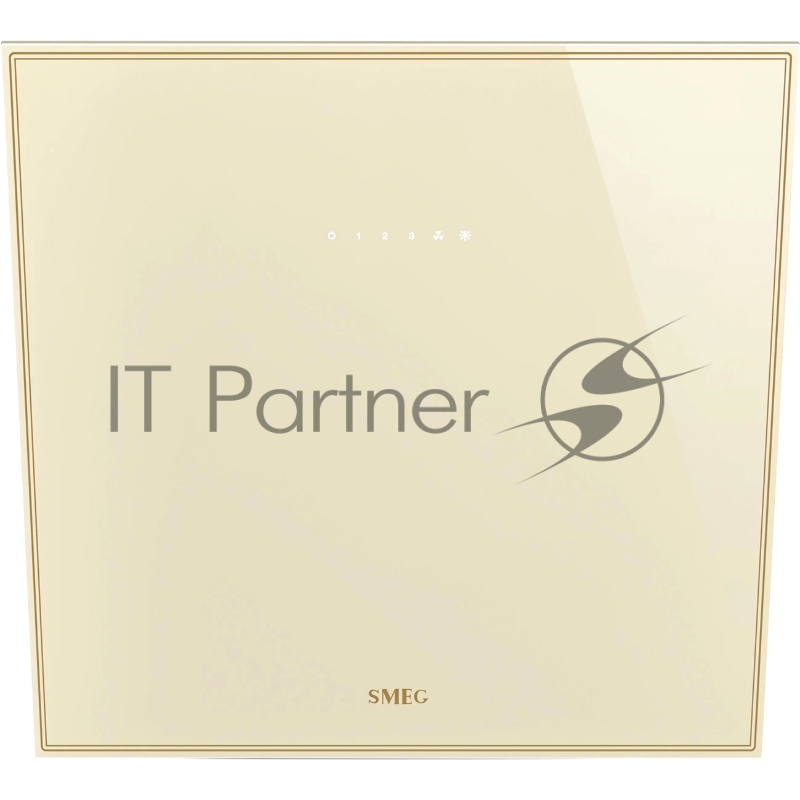 Вытяжка SMEG KV26P настенная, 60 см, закаленное стекло, цвет кремовый