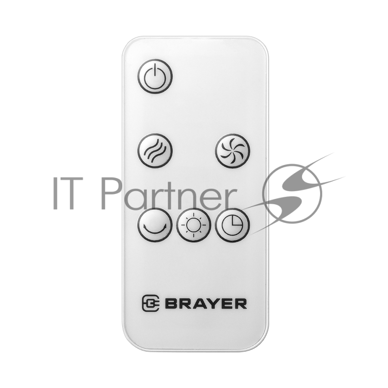 Колонный вентилятор BRAYER 4955BR , эл..упр.,пультДУ,вращение,мощ- 60Вт, LED дисплей, 3 скор.Таймер
