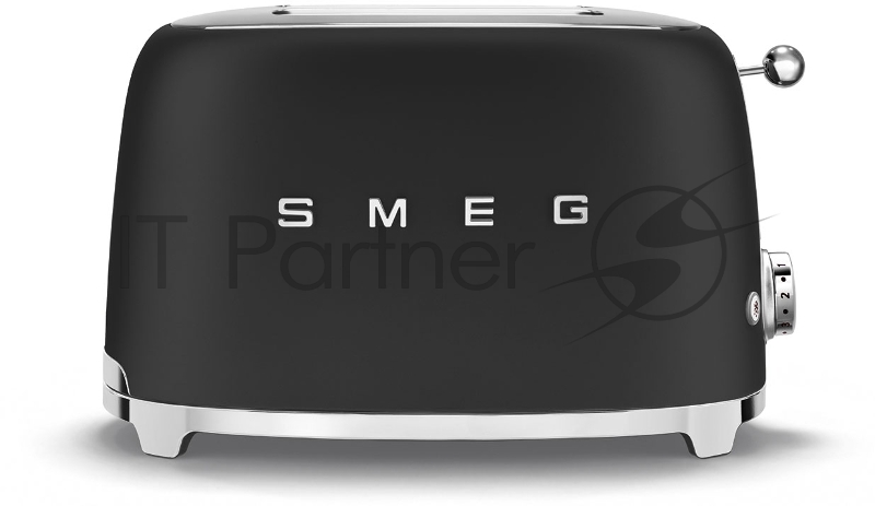 Тостер SMEG Стиль 50-х г.г, 2 ломтика, корпус из нержавеющей стали, 6 уровней поджаривания, черный матовый