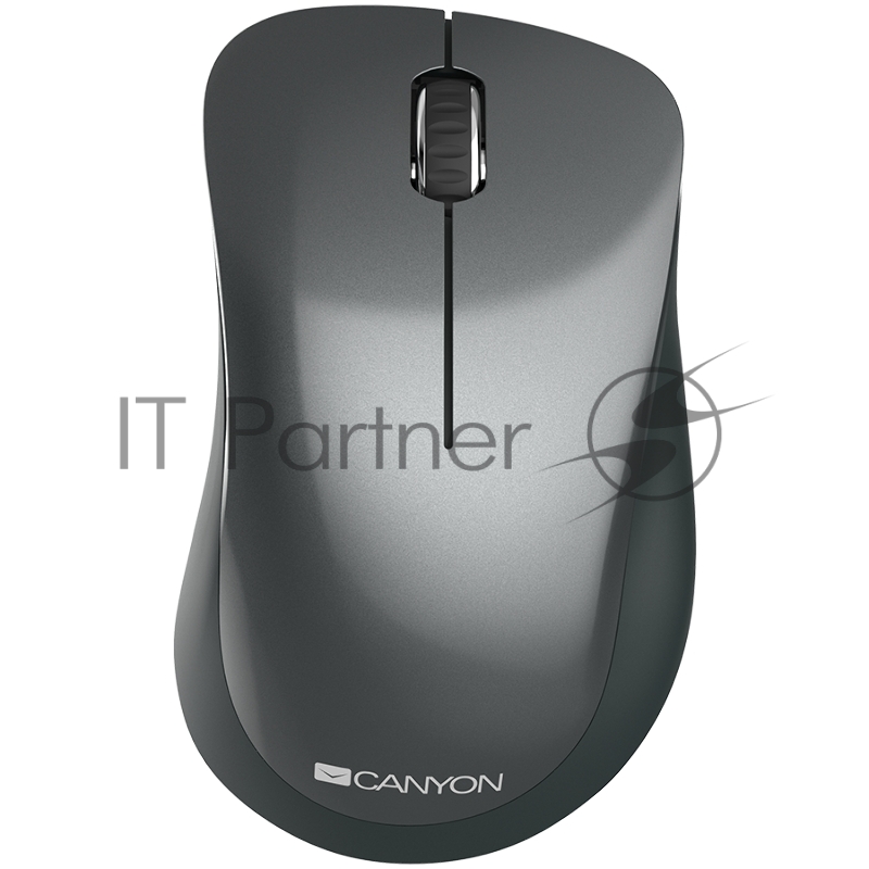 Мышь CANYON Canyon 2.4 GHz Wireless mouse,with 3 buttons, DPI 1200, Battery:AAA*2pcs,Black,67*109*