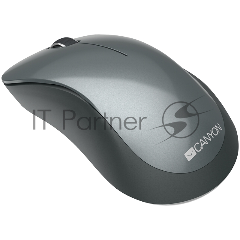 Мышь CANYON Canyon 2.4 GHz Wireless mouse,with 3 buttons, DPI 1200, Battery:AAA*2pcs,Black,67*109*
