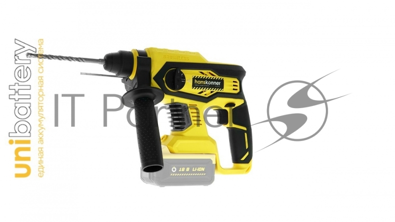 Перфоратор Hanskonner HRH1824BL аккумуляторный 3 реж,2,4Дж,max d=24мм,без АКБ и ЗУ, кейс