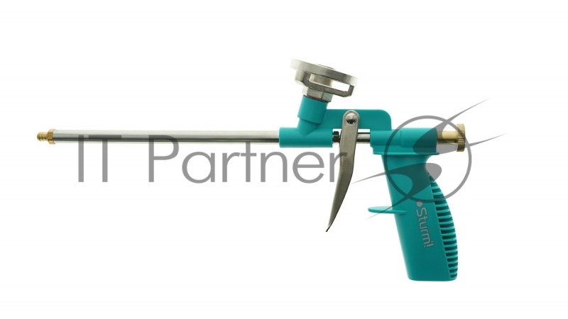 Пистолет для монтаж. пены, ПЛАСТМАСС. КОРПУС, железный курок и рег. винт, Sturm! 1073-06-04