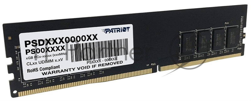 Модуль памяти Patriot DIMM DDR4 4GB PSD44G240081 {PC4-19200, 2400MHz}