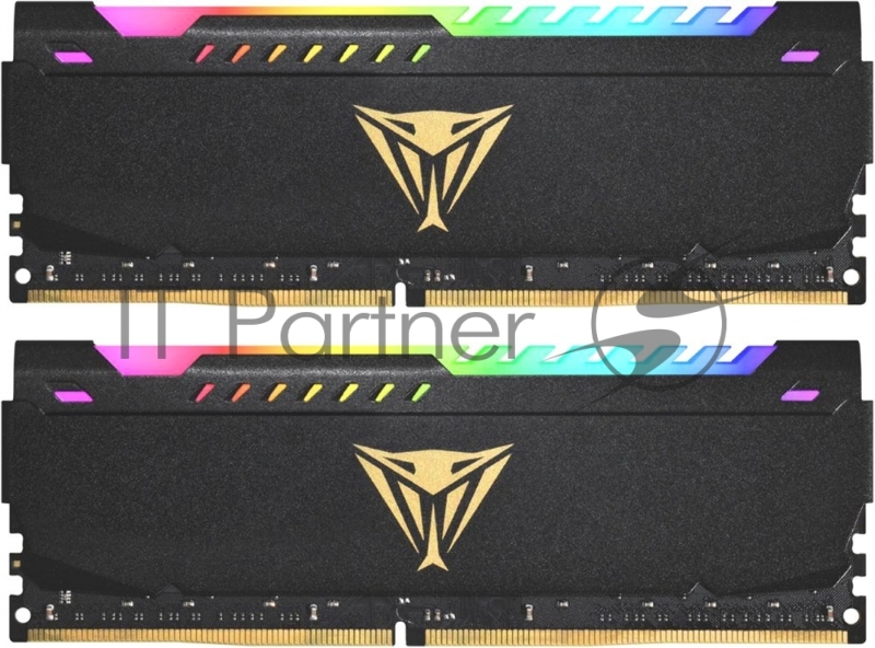 Оперативная память DDR 4 DIMM 32Gb (16Gbx2) PC25600, 3200Mhz, CL18, PATRIOT Viper Steel RGB (PVSR432G320C8K) (retail)