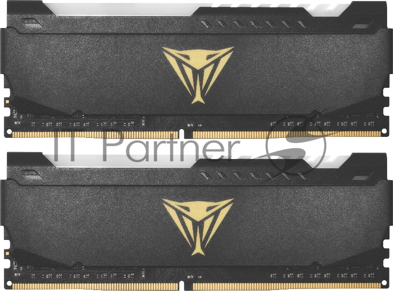 Оперативная память DDR 4 DIMM 16Gb (8Gbx2) PC25600, 3200Mhz, CL18, PATRIOT Viper Steel RGB (PVSR416G320C8K) (retail)