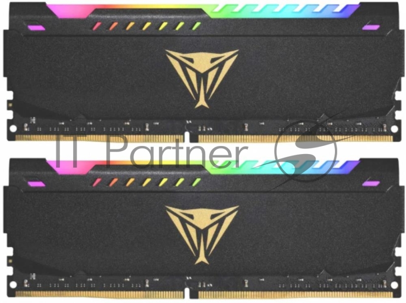 Оперативная память DDR 4 DIMM 16Gb (8Gbx2) PC25600, 3200Mhz, CL18, PATRIOT Viper Steel RGB (PVSR416G320C8K) (retail)