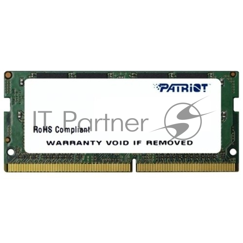 Модуль памяти Patriot SO-DIMM DDR4 8GB (pc-19200) 2400MHz Patriot PSD48G240081S