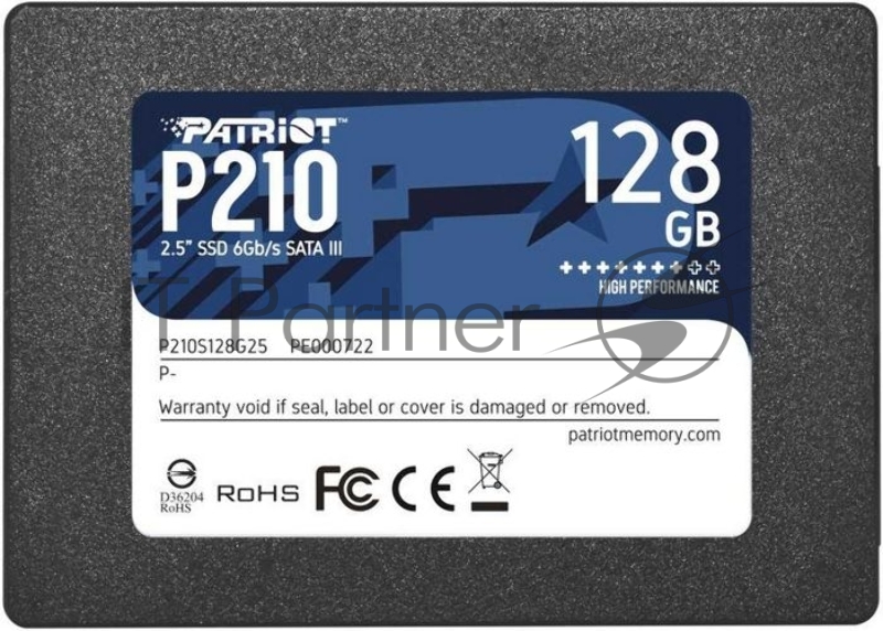 Накопитель SSD Patriot SATA III 128Gb P210S128G25 P210 2.5
