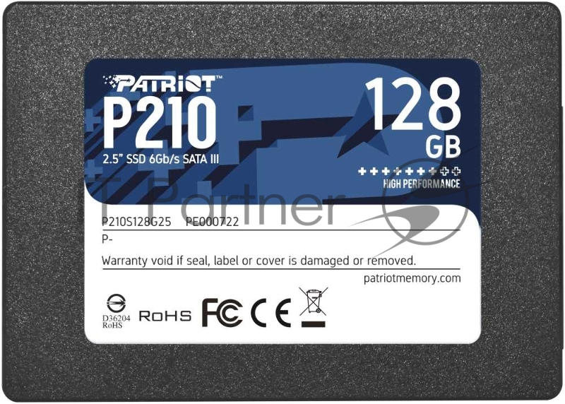 Накопитель SSD Patriot SATA III 128Gb P210S128G25 P210 2.5