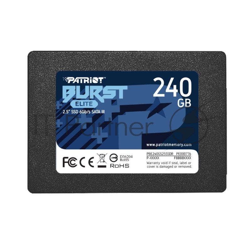 SSD накопитель Patriot SATA2.5 240GB BURST PBE240GS25SSDR