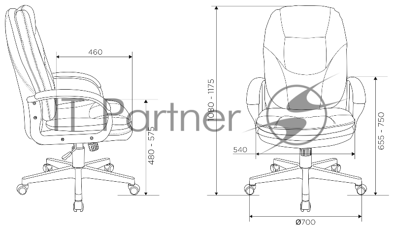 Кресло руководителя Бюрократ CH-868N Fabric серый Alfa 44 крестовина пластик