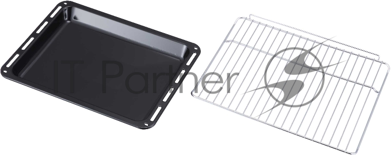 Духовой шкаф встраиваемый полноразмерный, 60 см, 8 режимов, объем духовки 65л, поворотные переключатели, панель управления - черное стекло, универсальный противень, решетка-гриль, двойное стекло дверцы, легко-съемное большое внутреннее стекло Full G