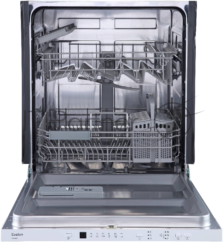 Встраиваемая посудомоечная машина полноразмерная, 60 см, 6 программ, 13 комплектов, 60 см, LED индикация, таймер 3-6-9, А+АА, 55 дб уровень шума, регулировка корзины по высоте, половинная загрузка 11л, потребление воды, 598х550х815 мм.