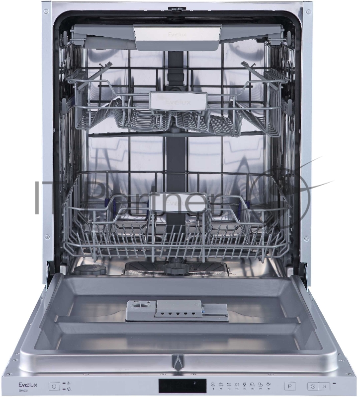 Встраиваемая посудомоечная машина полноразмерная, 60 см, выдвижной лоток для столовых приборов, 8 программ, 14 комплектов, 60 см, дисплей, таймер 1-24, А++АА, 47 дб уровень шума, регулировка корзины по высоте Easy Lift, половинная загрузка, луч на по