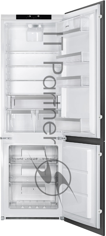 Встраиваемый комбинированный холодильник SMEG C8174N3E