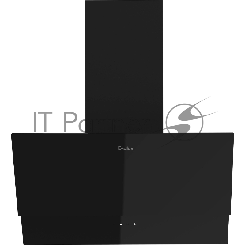 Наклонная вытяжка, 60 см, электронное управление, сенсорная панель, 3 скорости работы, производительность 950 м?/ч, LED освещение, черный, металл, стекло, 600х340х380-607 мм.