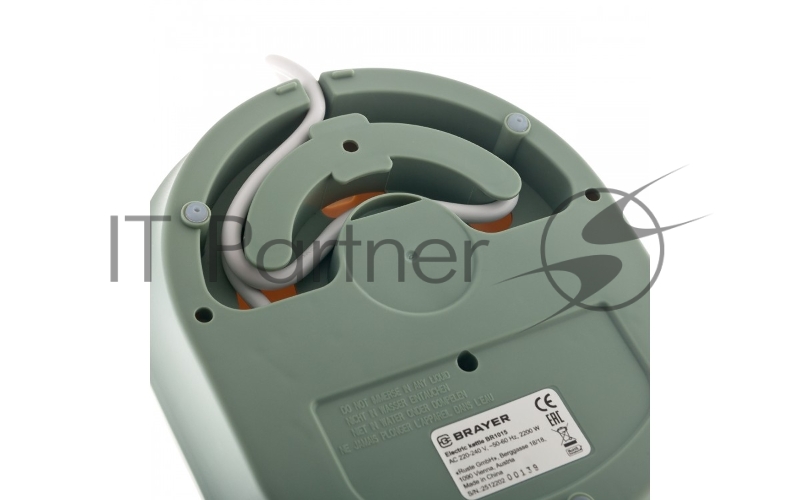 Электрический чайник BRAYER BR1015 2200 Вт,1,5 л, подст, 40-100 °С, завар.чая, стеклян