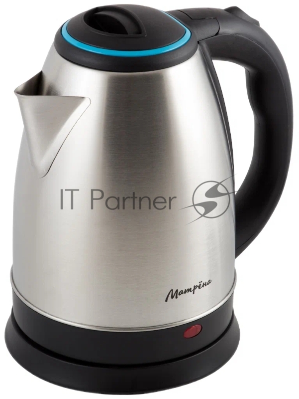 Чайник электрический МАТРЁНА MA-001 (1,8 л) металл цвет крышки голубой