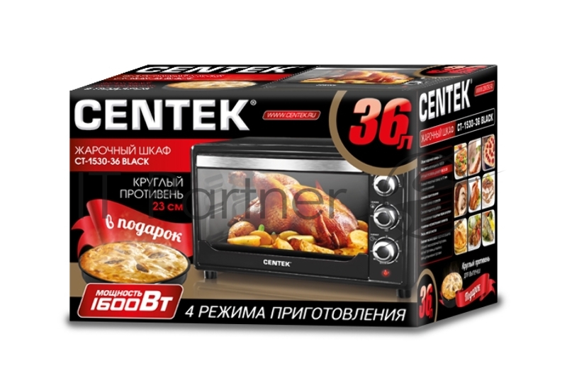 Мини-печь Centek CT-1530-36 черный