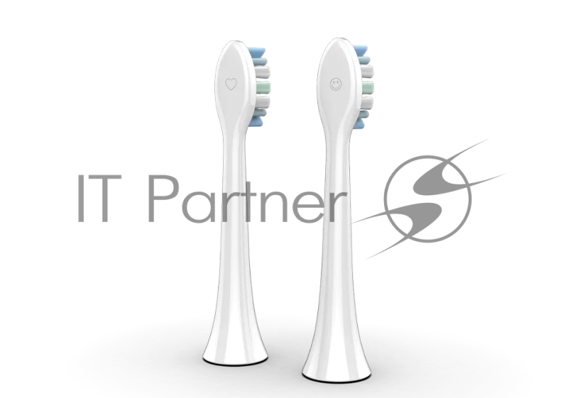 Насадка для электрической зубной щетки AENO Replacement toothbrush heads, White, Dupont bristles, 2pcs in set (for ADB0003/ADB0005 and ADB0004/ADB0006)