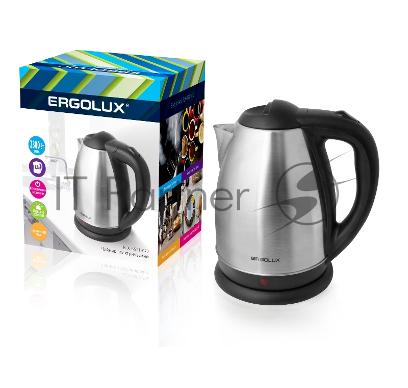 Чайник ERGOLUX ELX-KS01-C72 матово-черный 13120