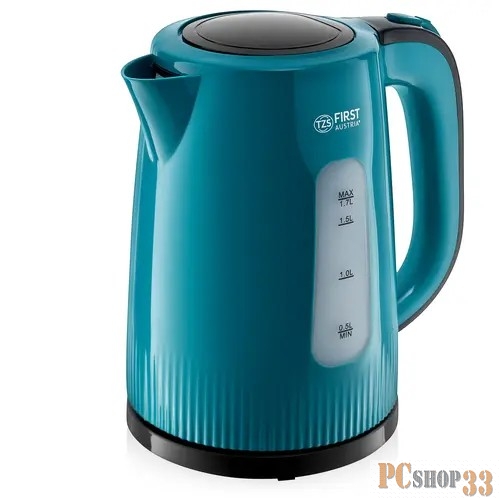 Чайник FIRST FA-5417-7-GN Максимальный объем 1.7 л.Мощность 2200 Вт.Корпус из термостойкого пластика