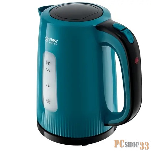 Чайник FIRST FA-5417-7-GN Максимальный объем 1.7 л.Мощность 2200 Вт.Корпус из термостойкого пластика