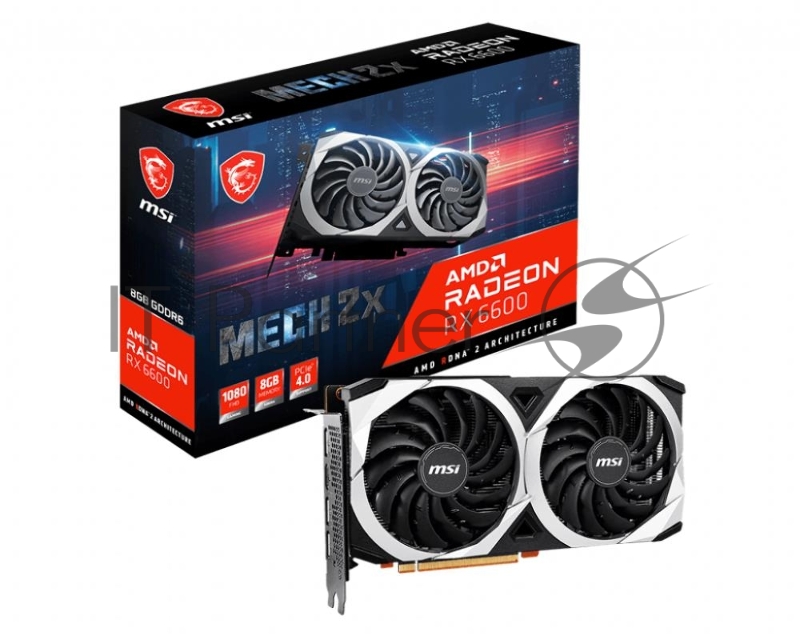 Видеокарта MSI PCI-E AMD Radeon RX 6600 MECH 2X 8G RU (128bit/GDDR6/HDMI/3xDP/RTL)