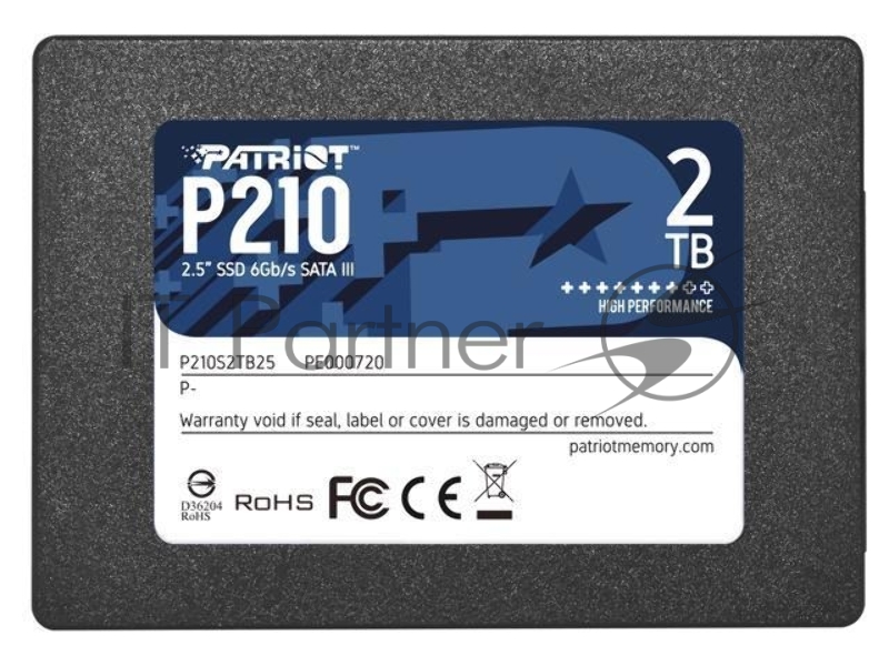 Накопитель SSD Patriot SATA III 2Tb P210S2TB25 P210 2.5