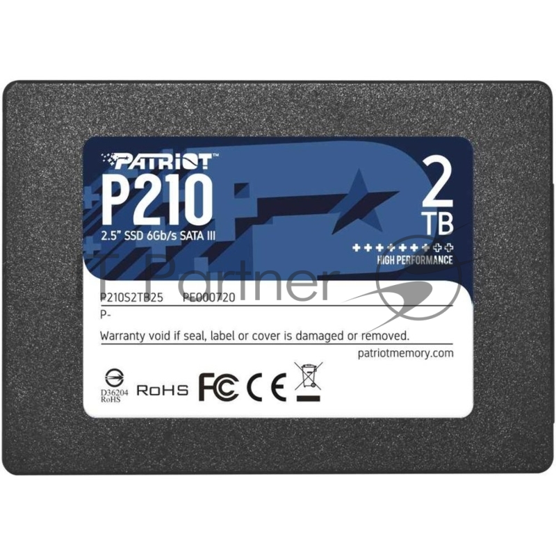 Накопитель SSD Patriot SATA III 2Tb P210S2TB25 P210 2.5