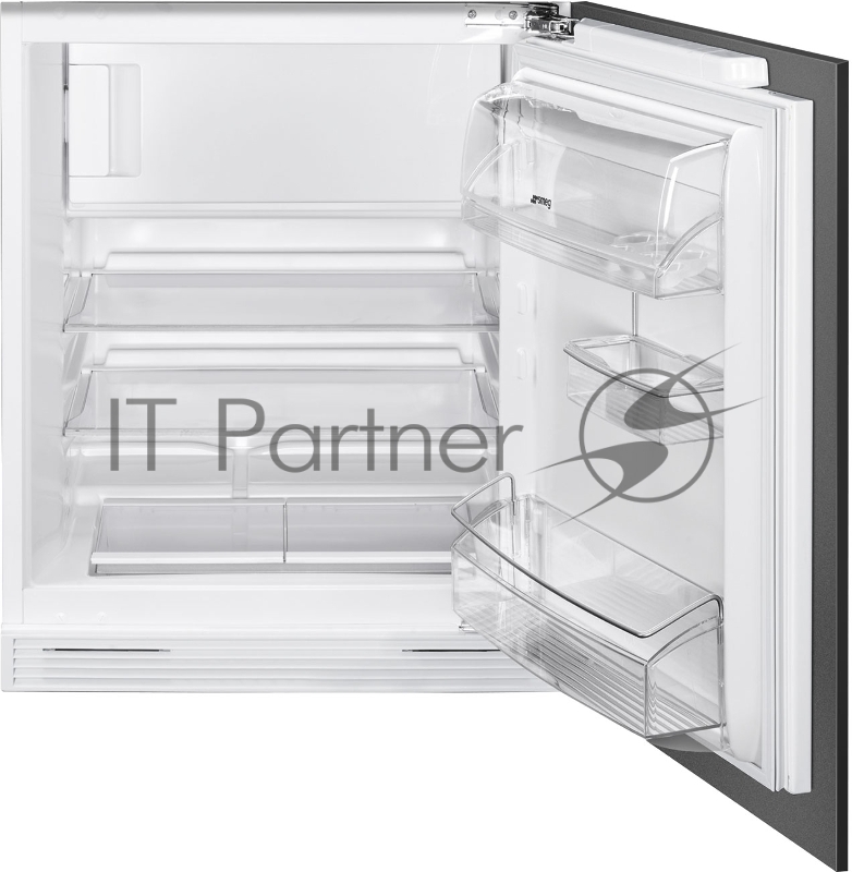 Встраиваемый холодильник SMEG U8C082DF морозильное отделение сверху, монтаж под столешницу