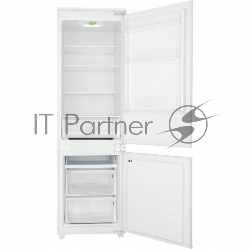 Встраиваемый холодильник HIBERG RFCB-300 LFW Класс энергопотребления A+, ШхГхВ: 550х560х1776мм, LOW FROST, общий объем 290 л, перевешиваемые двери, Led подсветка, низкий ур. шума до 39 Дб.
