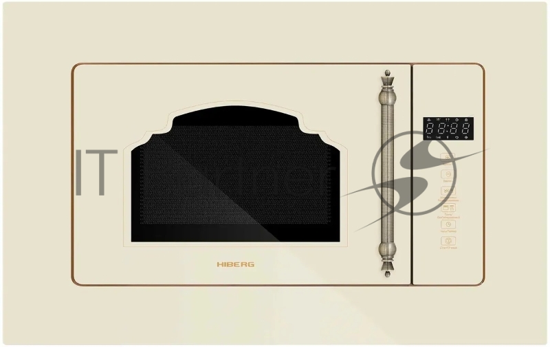 Микроволновая печь HIBERG VM 6502 YR Мощность микроволн (Вт): 1080, Объем (л): 20, Тип управления: Сенсорное, Керамическое дно Без поворотного стола Дисплей: Да, Гриль: Да
